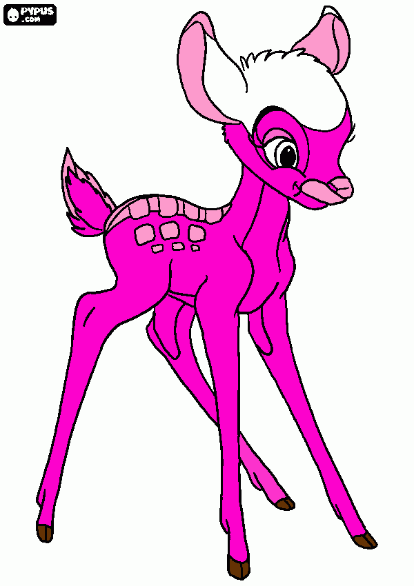 bambi para colorir e imprimir