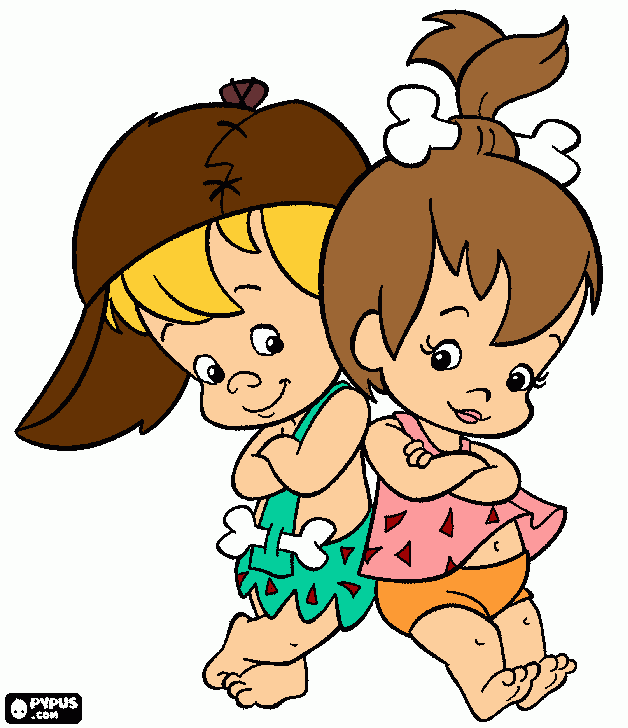 banban e pedrita para colorir e imprimir