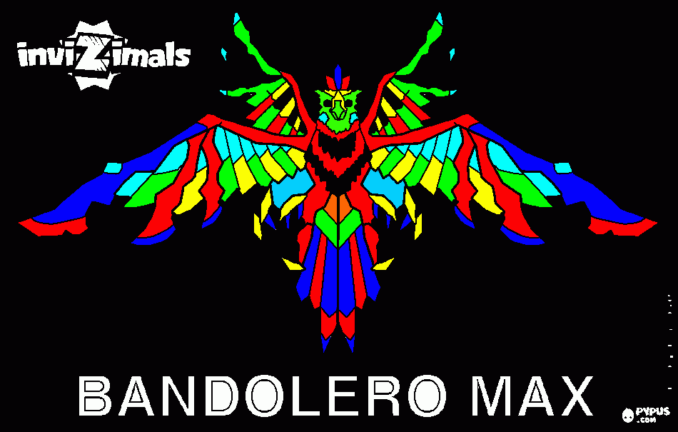 bandalero max para colorir e imprimir