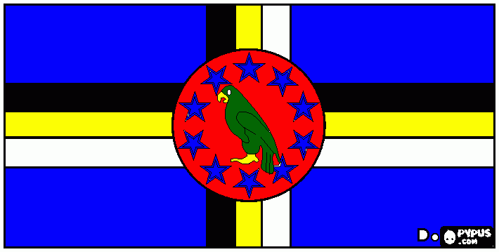 bandeira da republica imperial de cruxis para colorir e imprimir