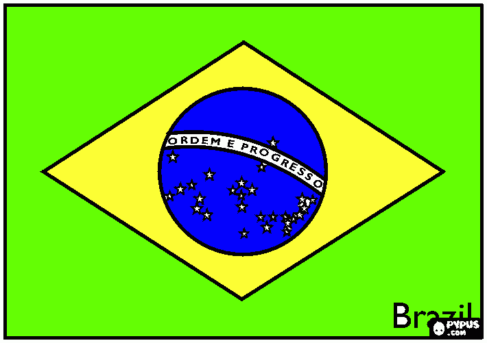 bandeira  do  brasil para colorir e imprimir