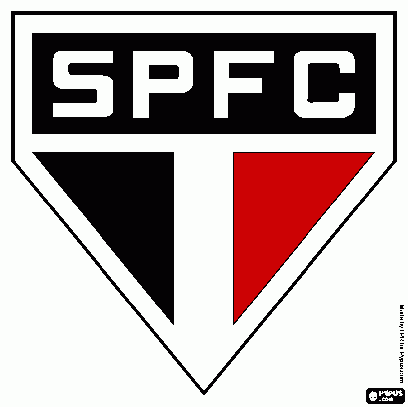 bandeira do são paulo colorida  para colorir e imprimir