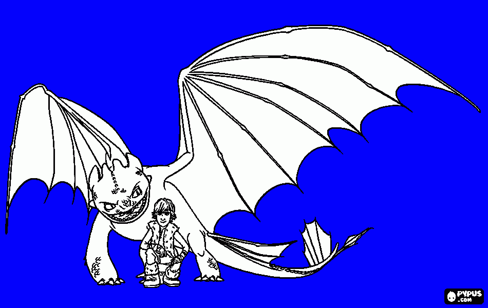 banguela em pleno voo para colorir e imprimir