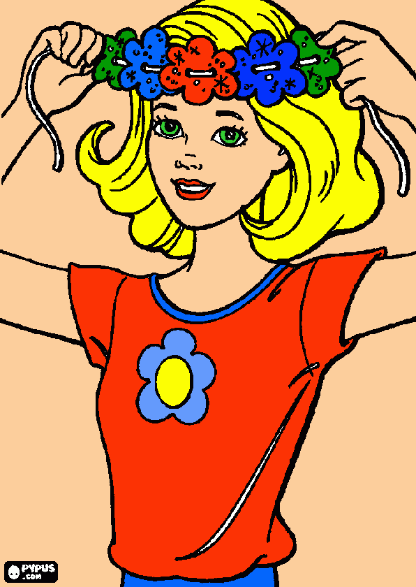 Barbie adolescente para colorir e imprimir