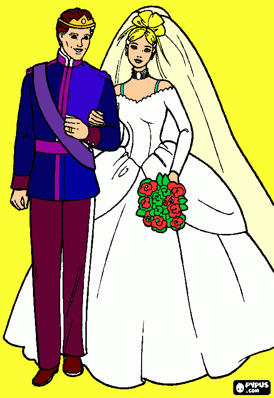 barbie e ken para colorir e imprimir