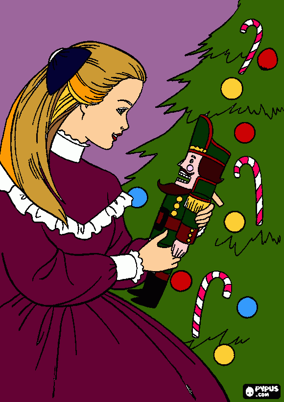 BARBIE E O QUEBRA NOZES para colorir e imprimir