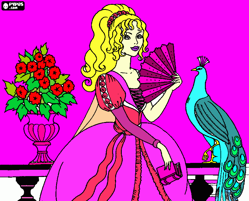 Barbie Princesa da ilha para colorir e imprimir