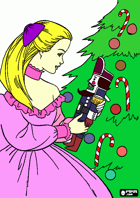 barbie quebra nozes para colorir e imprimir