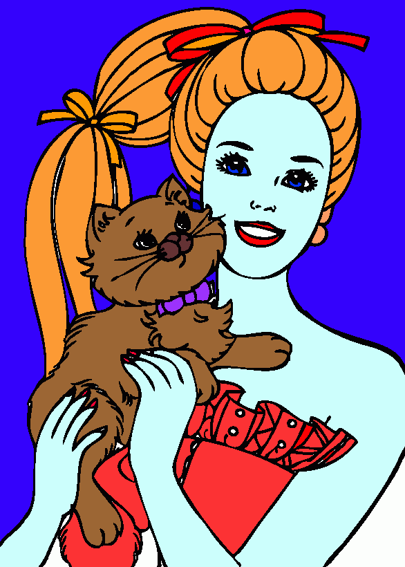 Barby para colorir e imprimir