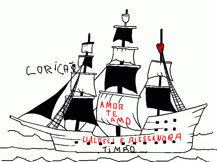 barco do timao para colorir e imprimir