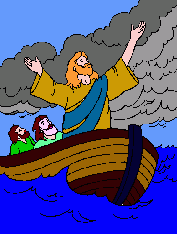 barco tempestade para colorir e imprimir