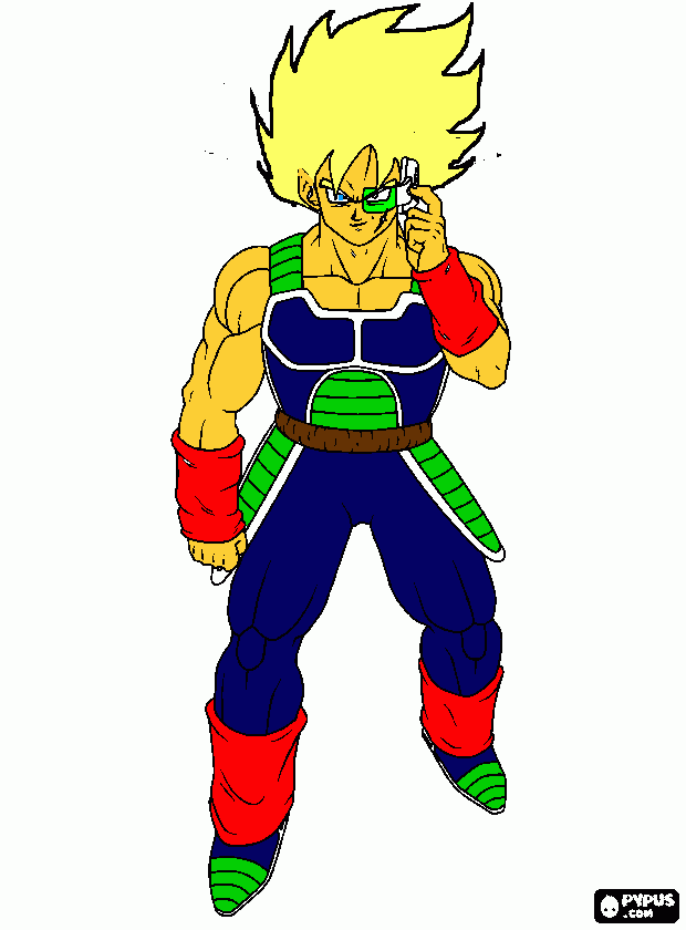 bardock super saiyajin para colorir e imprimir
