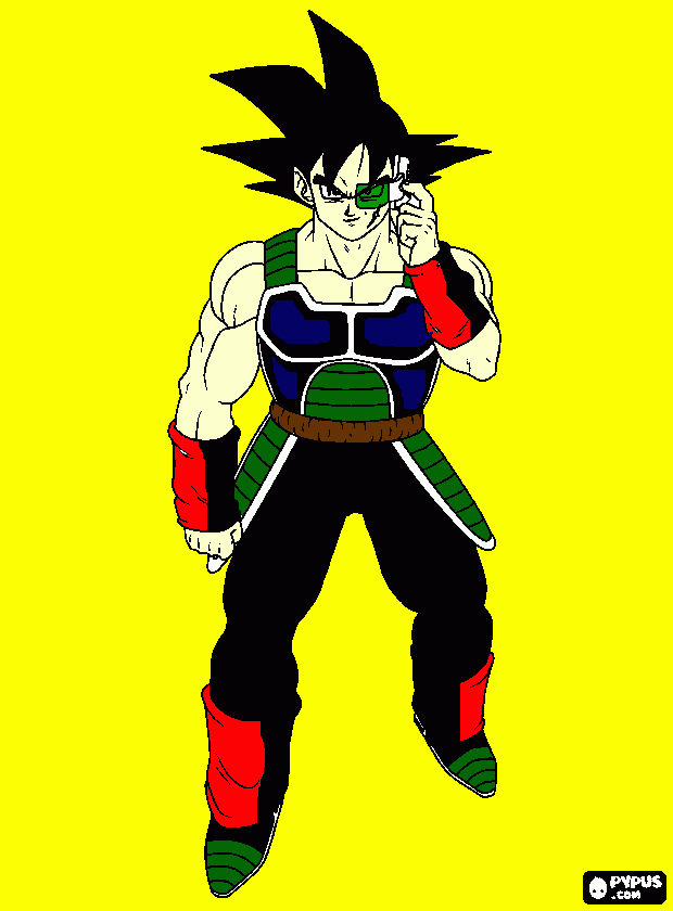 Bardok, pai de goku para colorir e imprimir