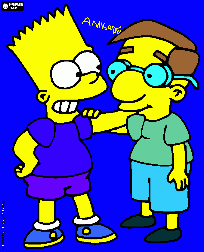 bart simpison para colorir e imprimir