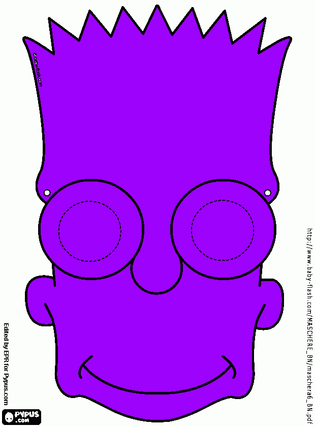 barti simpisom para colorir e imprimir