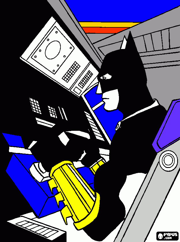 bathaman para colorir e imprimir