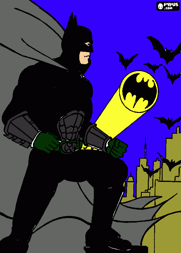 batimam para colorir e imprimir