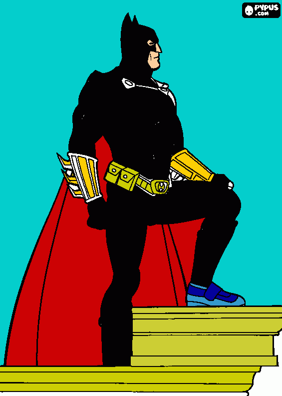 batiman  para colorir e imprimir