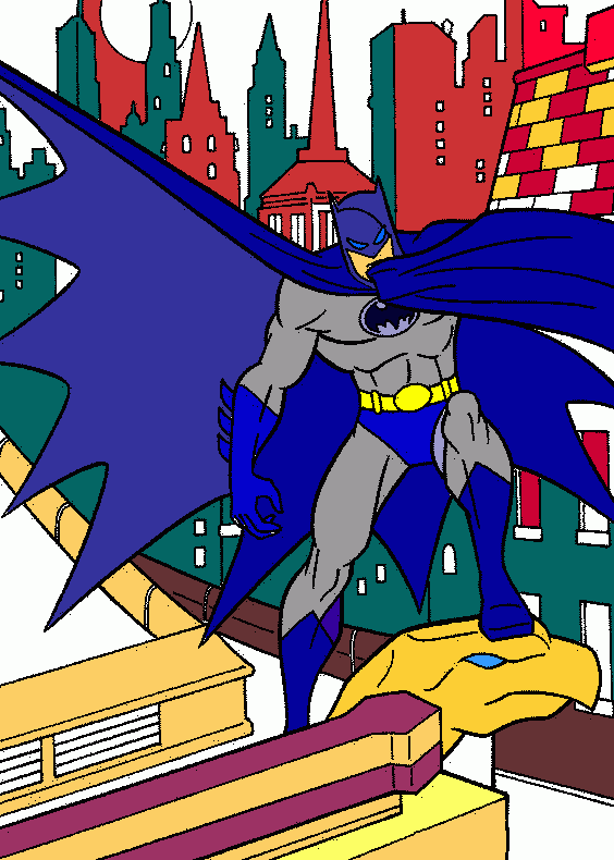batman forever para colorir e imprimir