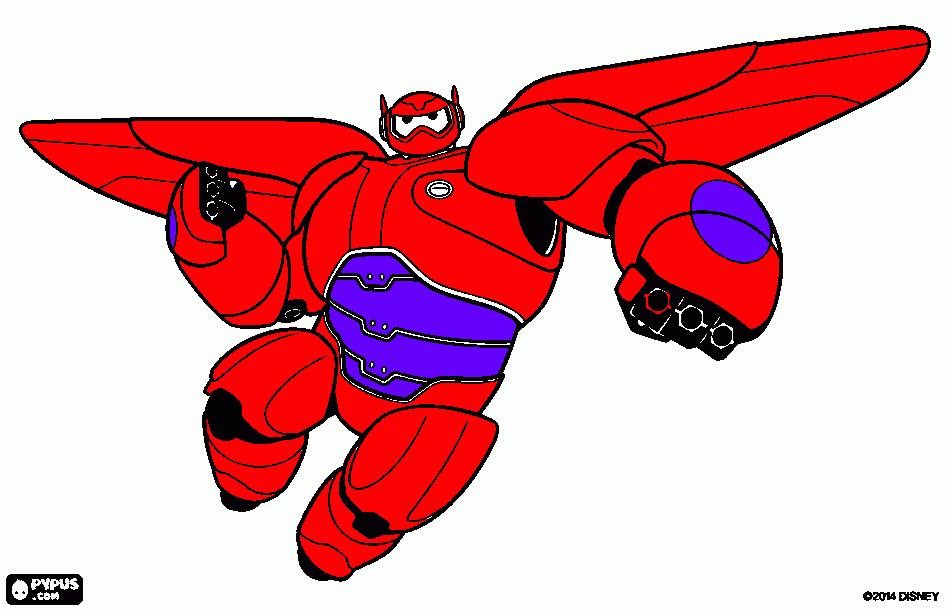 baymax para colorir e imprimir
