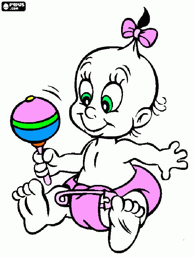 bb com chocalho para colorir e imprimir