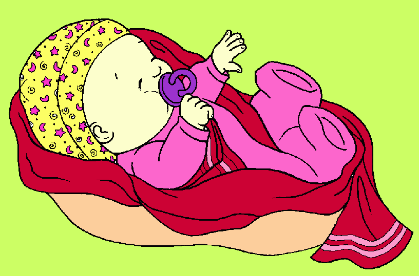 bebe-berço f para colorir e imprimir