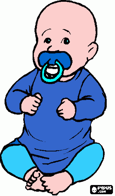 Bebe Feio para colorir e imprimir