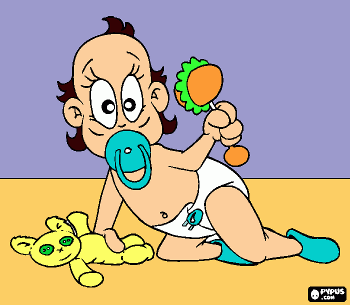 bebe rafael para colorir e imprimir