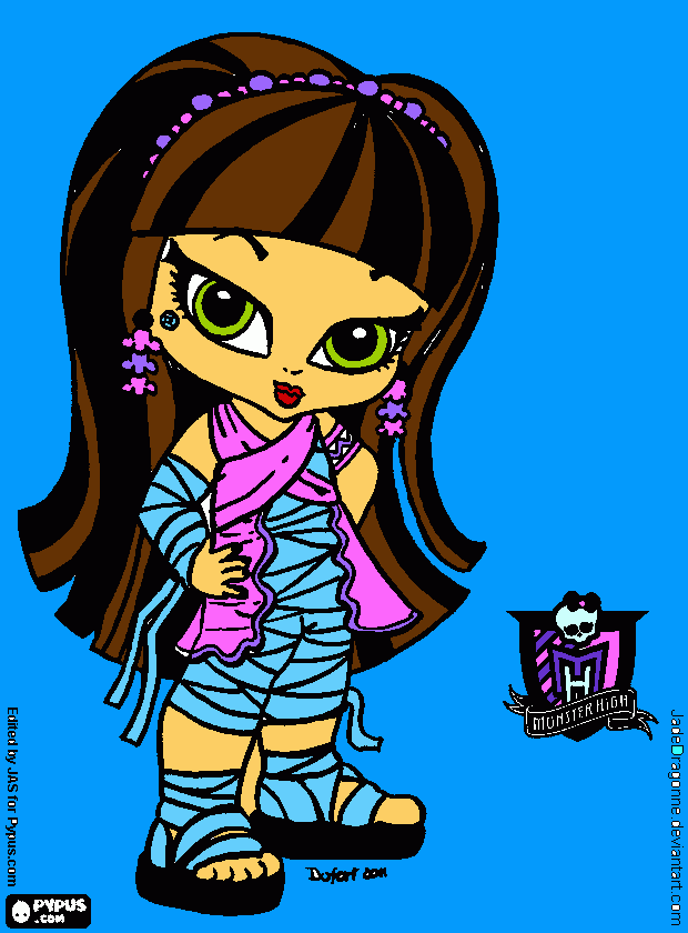 Bebé Cleo de Nile (Monster High) para colorir e imprimir