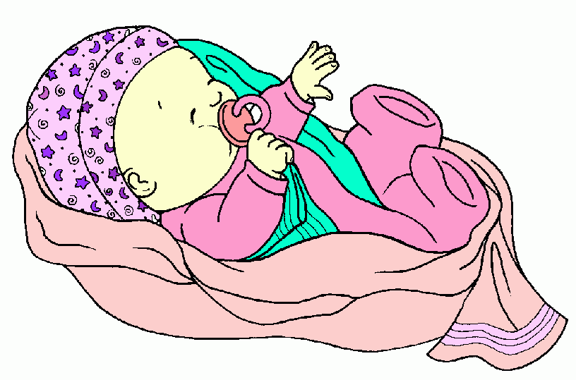 Bebê-menina para colorir e imprimir