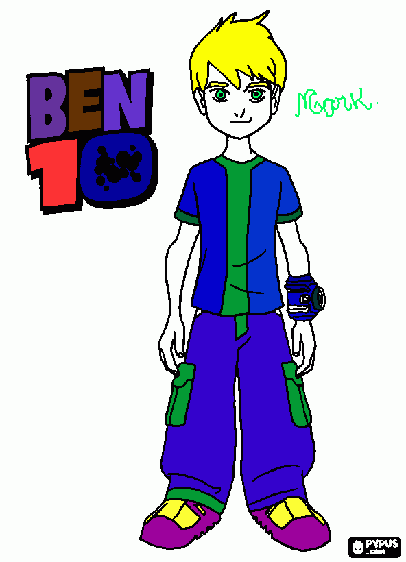 Ben 10 (Colorido pelo Mark) para colorir e imprimir