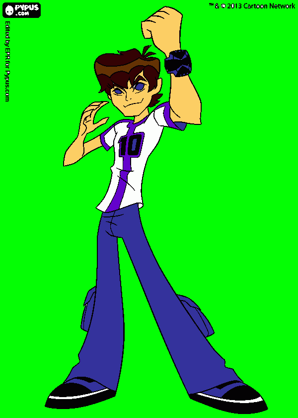 ben na inversão de cor para colorir e imprimir