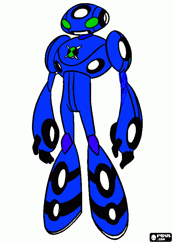 ben10  eco eco  supremo   para colorir e imprimir