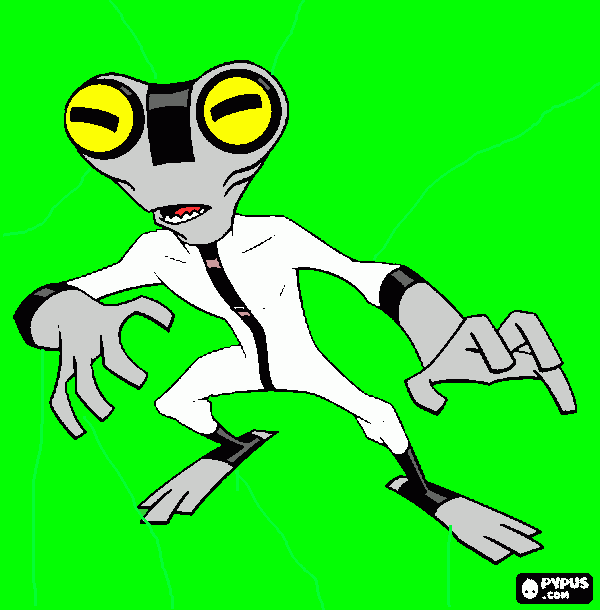 ben10 herói massa cinzenta para colorir e imprimir