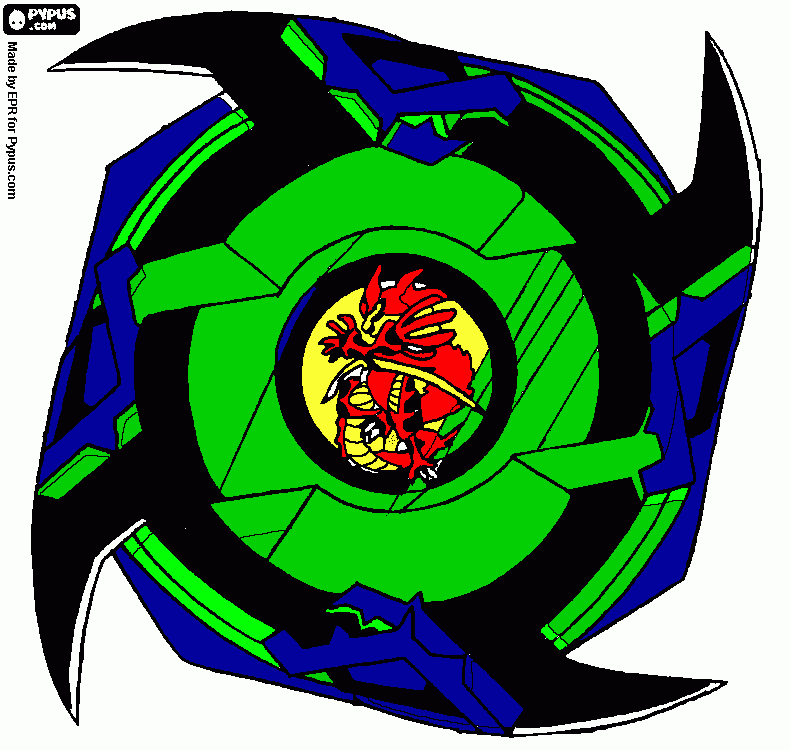 bey blayde para colorir e imprimir