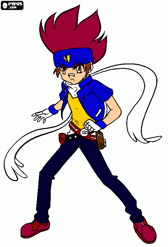 Beyblade leri fif para colorir e imprimir