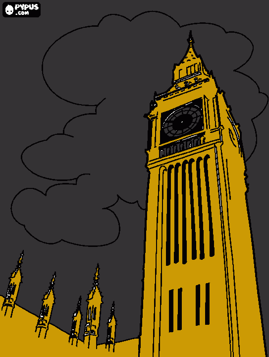 BIG BEN  Londres para colorir e imprimir