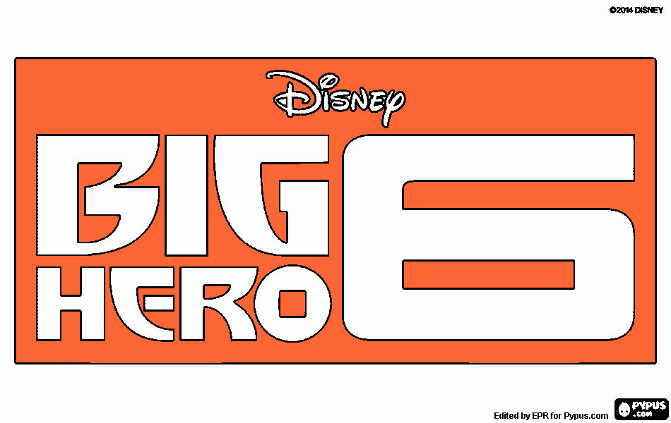 bighero para colorir e imprimir