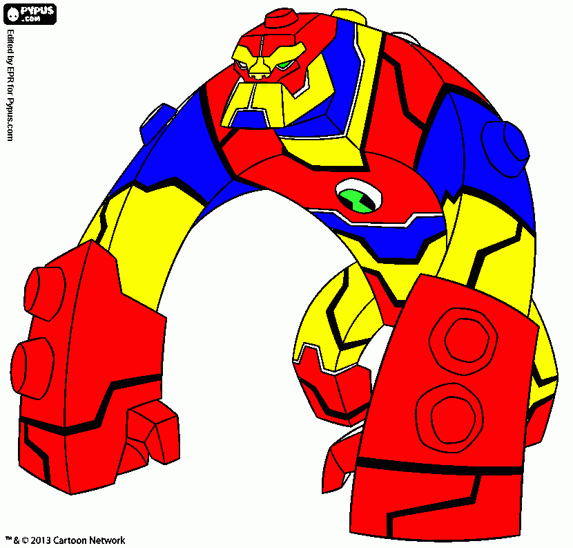 Bloxx Ben 10 para colorir e imprimir