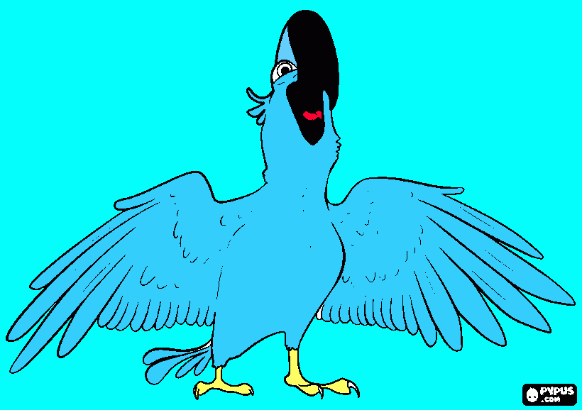 blue(fime rio) para colorir e imprimir