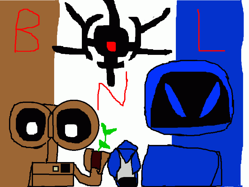 BNL WALL E para colorir e imprimir