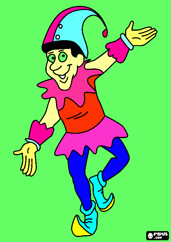 bobo da corte para colorir e imprimir