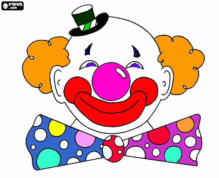 boca do palhaço para colorir e imprimir