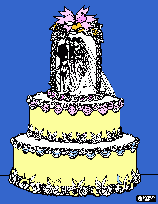 bodas para colorir e imprimir