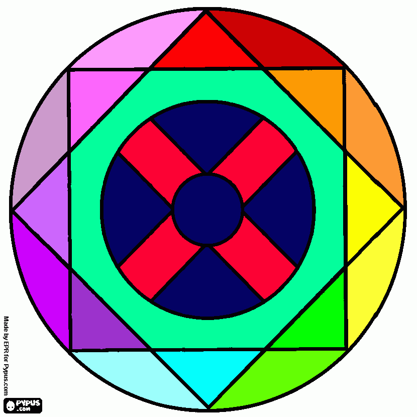 BOLA ARCO-IRÍS para colorir e imprimir