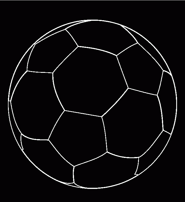 Bola Preta para colorir e imprimir