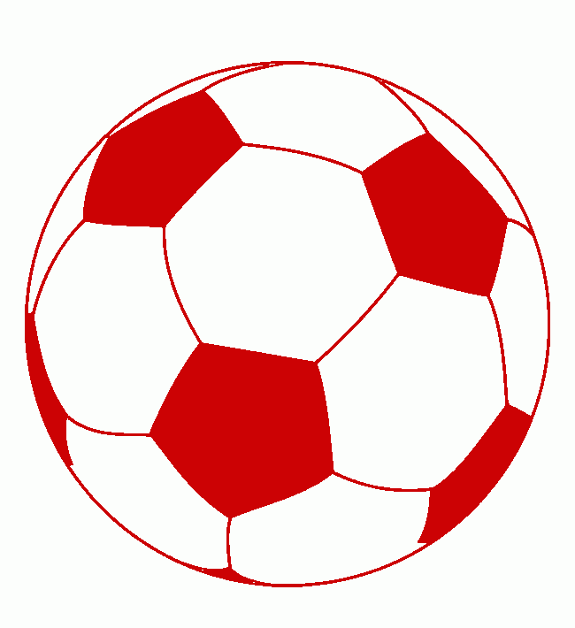 bola vermelha para colorir e imprimir