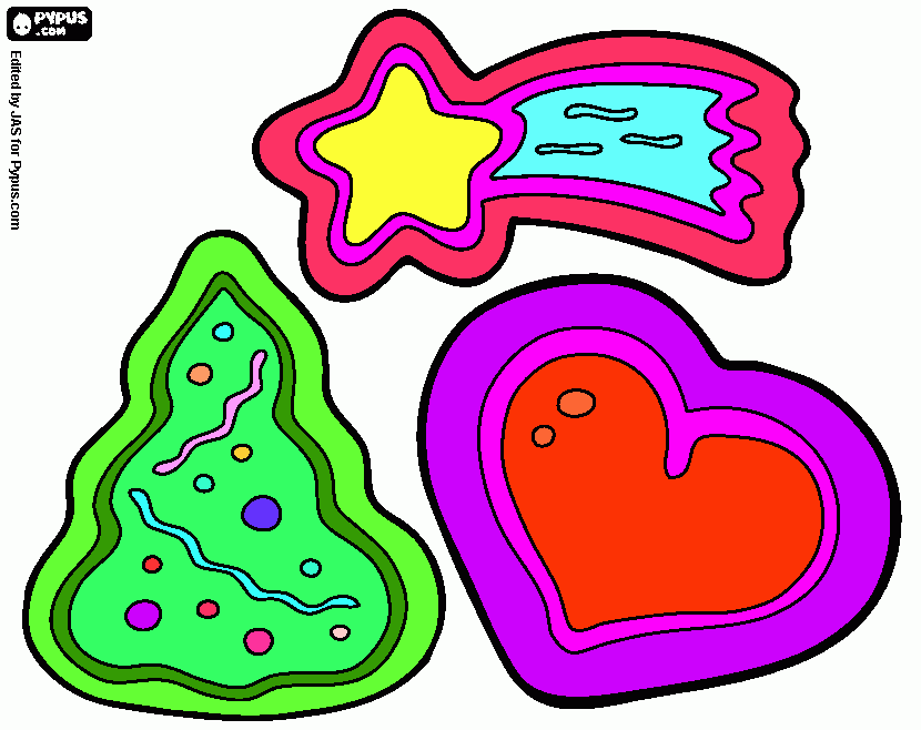 Bolachas para colorir e imprimir