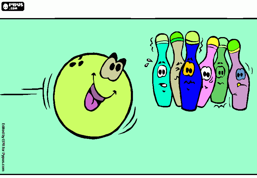 boliche de carinha para colorir e imprimir