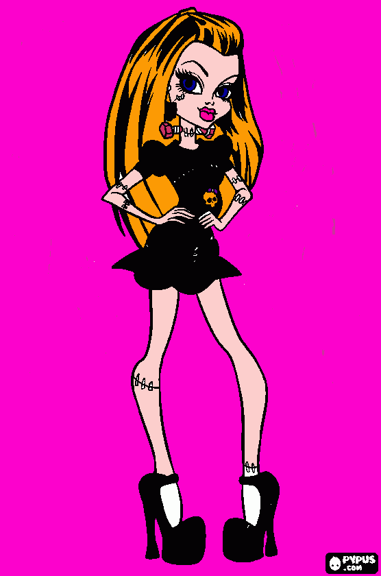 boneca linda para colorir e imprimir